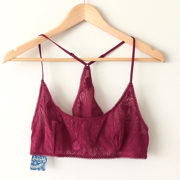 Free People Other - FREE PEOPLE Razorback Berry Twilight bra L